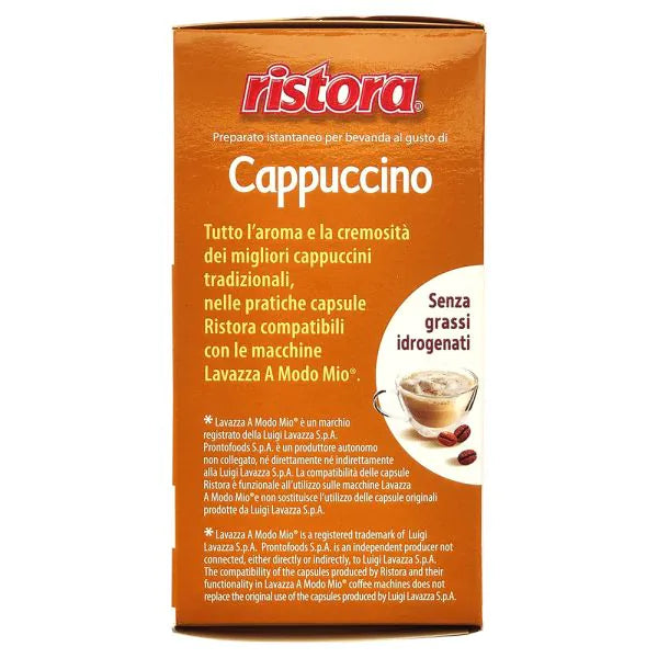 16 Capsule Ristora Cappuccino compatibile con Lavazza A Modo Mio