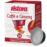 16 Capsule Compatibili Lavazza A Modo Mio Ristora - Caffè e Ginseng