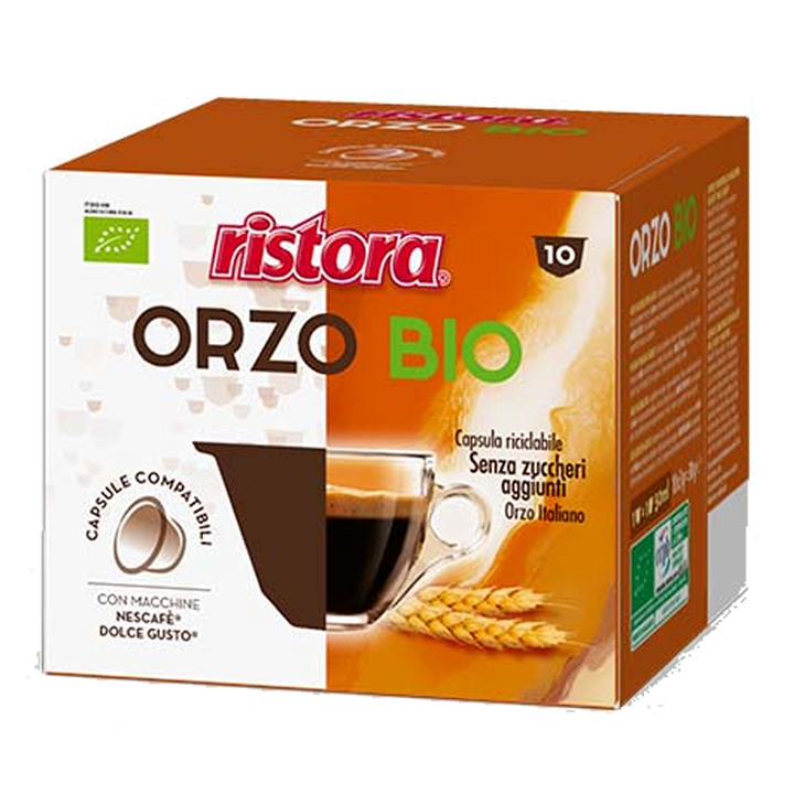 10 Ristora ORZO BIOLOGICO capsule per Nescafè Dolce Gusto