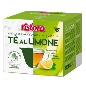 10 Capsule Ristora Tè al Limone compatibili con Nescafé Dolce Gusto