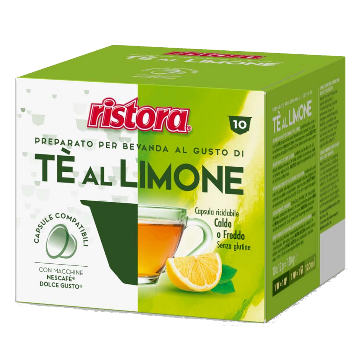 10 Capsule Compatibili Nescafé Dolce Gusto Ristora - Tè al Limone