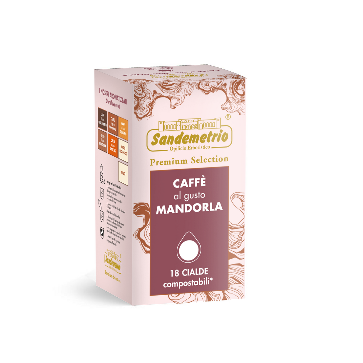 18 Cialde ESE 44 mm Sandemetrio - Caffè al Gusto Mandorla