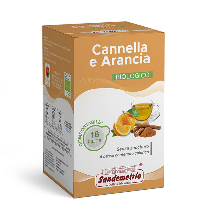 18 Cialde Sandemetrio Compatibili Ese 44mm Cannella e Arancia