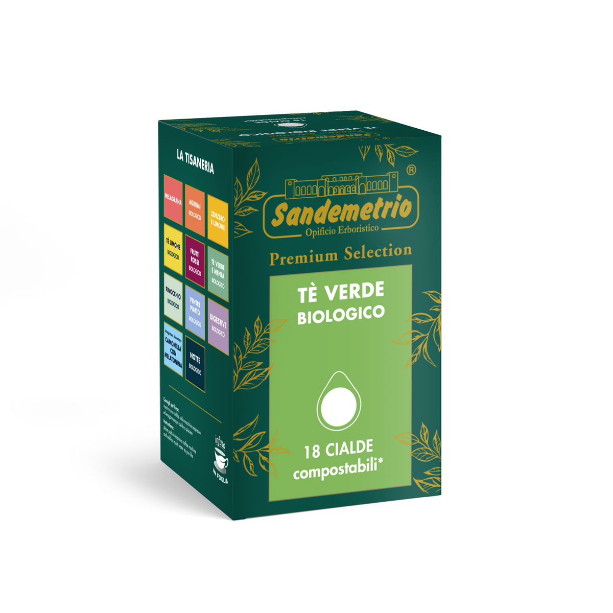 18 Cialde ESE 44 mm Sandemetrio - Tè Verde