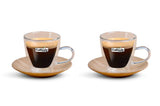 Caffitaly Set 2 Tazzine Espresso con Piattino in Bamboo