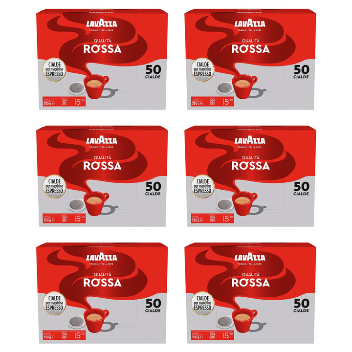 Lavazza Caffè 300 Cialde ESE 44mm in Confezione Risparmio - Qualità Rossa
