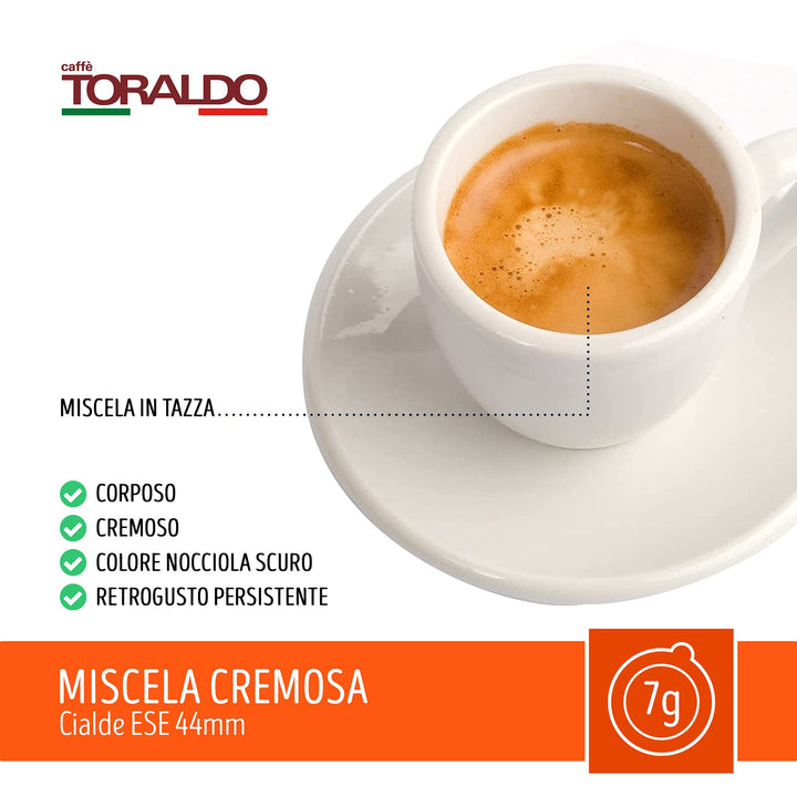 150 Cialde Ese 44mm Toraldo - Miscela Cremosa MAXI