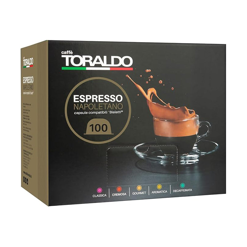 Toraldo 100 Capsule Compatibili Bialetti – Caffè Miscela Cremosa