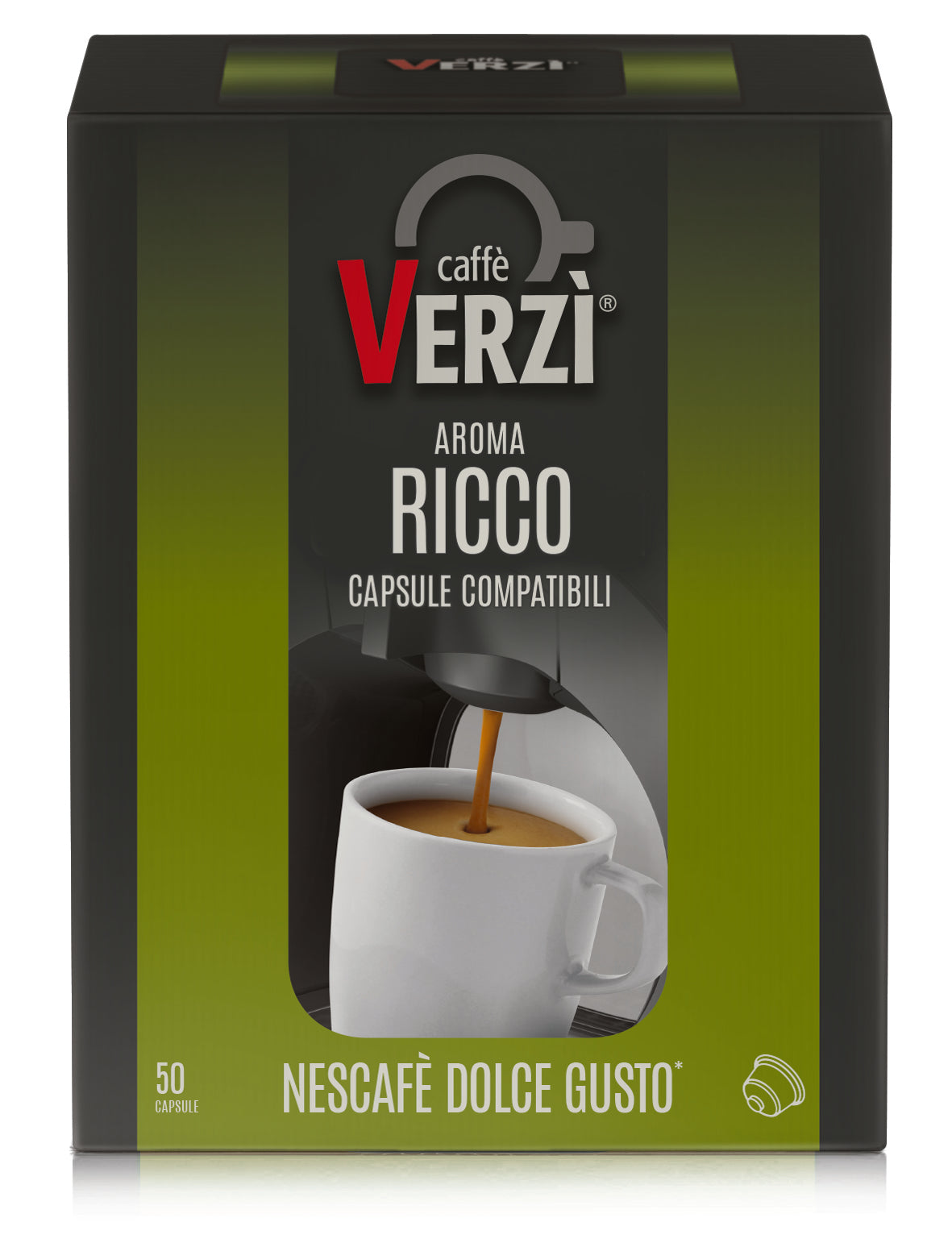 50 Capsule Verzì Compatibili Dolce Gusto Aroma Ricco