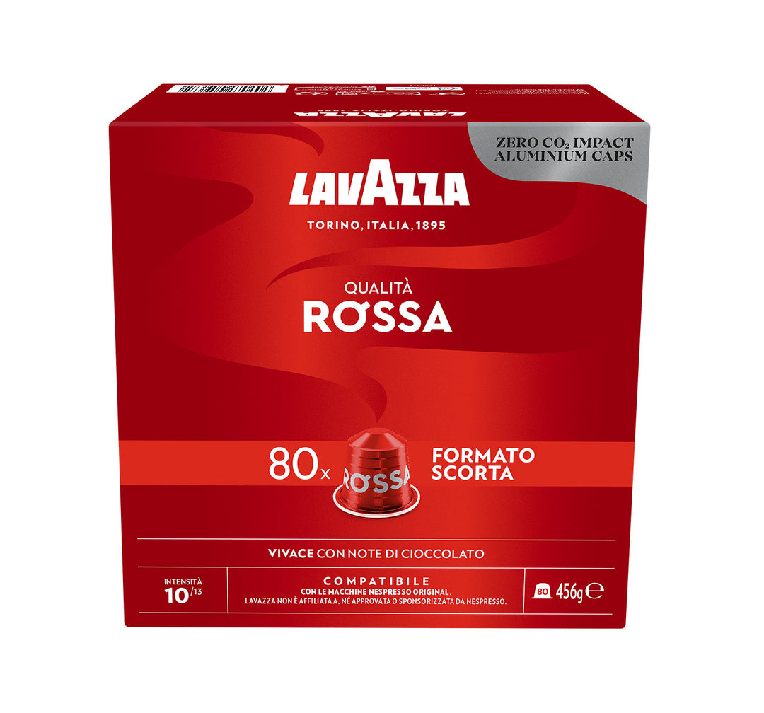 Kit di 240 capsule Lavazza per Nespresso: Crema e Gusto Forte + Crema e Gusto Classico + Qualità Rossa.