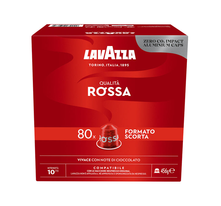 Kit di 240 capsule Lavazza per Nespresso: Crema e Gusto Forte + Crema e Gusto Classico + Qualità Rossa.