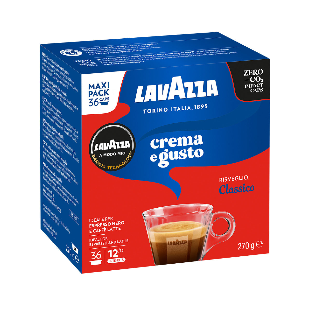 Lavazza A Modo Deséa - Macchina da caffè per Capsule Lavazza A Modo Mio + kit con 72 Capsule