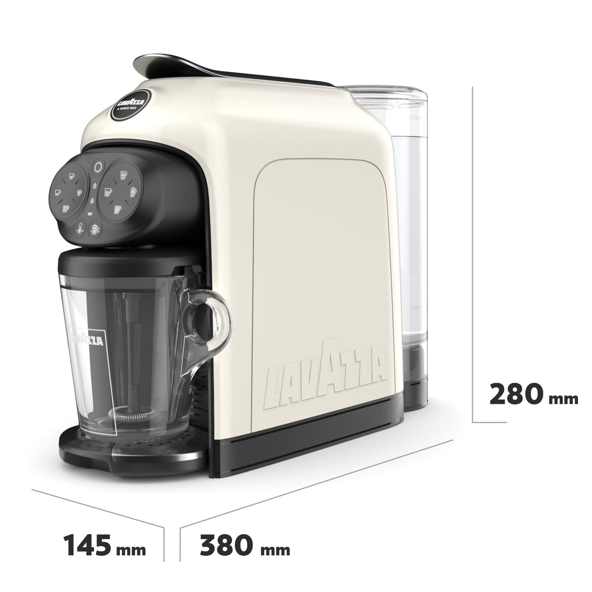Lavazza A Modo Deséa - Macchina da caffè per Capsule Lavazza A Modo Mio + kit con 72 Capsule