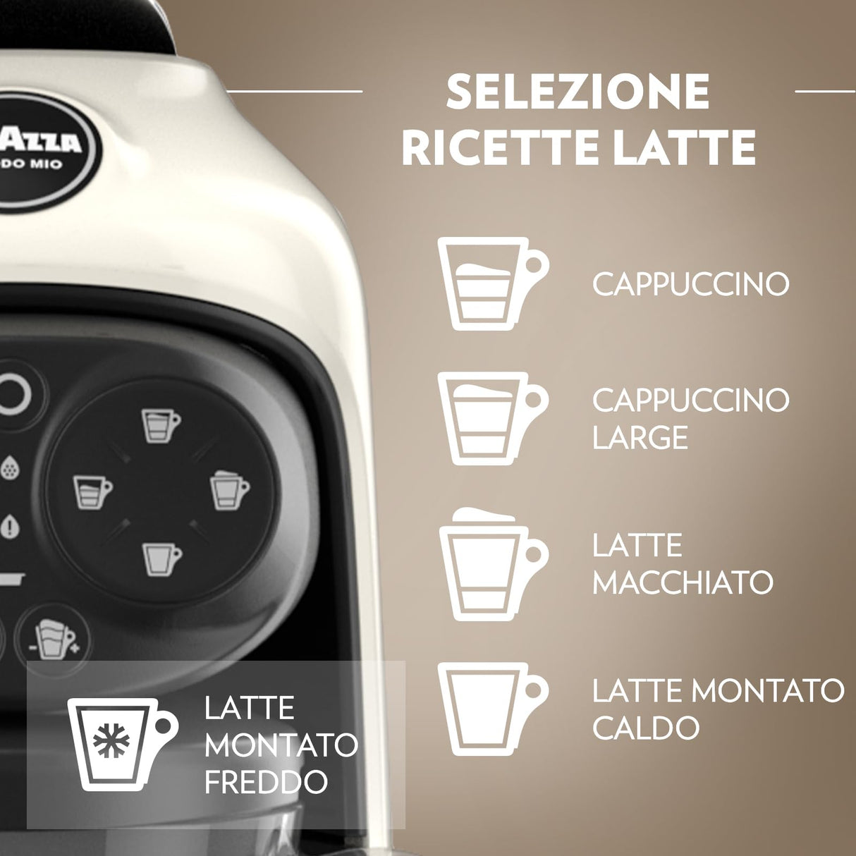 Lavazza A Modo Deséa - Macchina da caffè per Capsule Lavazza A Modo Mio + kit con 72 Capsule