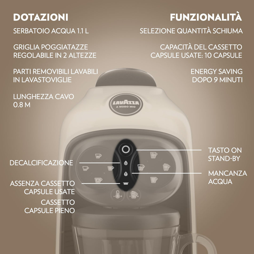 Macchina Lavazza A Modo Deséa + 72 Capsule A Modo Mio