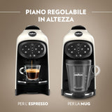 Lavazza A Modo Deséa - Macchina da caffè per Capsule Lavazza A Modo Mio + kit con 72 Capsule