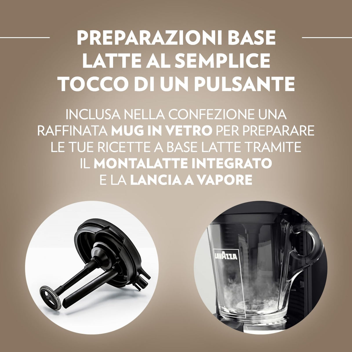 Lavazza A Modo Deséa - Macchina da caffè per Capsule Lavazza A Modo Mio + kit con 72 Capsule